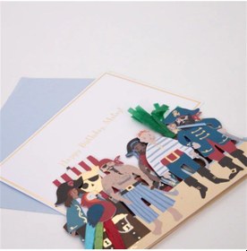 Resim Meri Meri - Pirate Card - Korsan Tebrik Kartı 