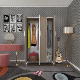 Resim Kenzlife gardırop 4 kapaklı kapılı defne 168*100*42 crd ayaklı gardolap dolap 
