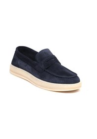 Resim Navy Suede Oxford Klasik Erkek Diğer Ka-26y-c27606 John May Formal Lacivert 