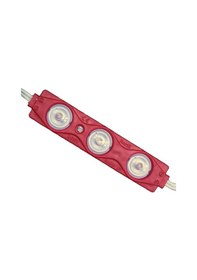Resim 2 Adet 12V 3 Ledli Parmak Led Modül 1.5W 2835 Mercekli Kırmızı 