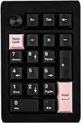 Resim EPOMAKER EK21-X VIA Conta Numara Pedi, Alüminyum Alaşımlı Kablosuz Numpad, Bluetooth/2.4ghz/Kablolu Programlanabilir Tuş Takımı, 5 Katmanlı Dolgulu, Win/Mac/Oyun için (Siyah, Gateron Pro Sarı) 