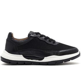 Resim Derimod Erkek Siyah Bağcıklı Deri Sneaker 25SFD611314 