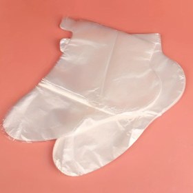 Resim 100 adet Kalın Tek Kullanımlık Ayak Örtüsü, Su Geçirmez ve Nemlendirici, Mavi Yapışkan Noktalarla Şeffaf - Ev Spa Tedavileri ve Hijyen Koruma için İdeal, Hijyen Koruma Örtüsü | Şeffaf Ayakkabı | Güvenli Uyum Tasarımı, Ayak Spa 