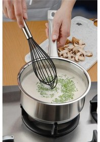 Resim Mithra Life MIT1007 Paslanmaz Çelik Saplı Silikon Çırpıcı Gri 