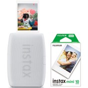 Resim Fujifilm Instax mini Link 3 Beyaz Akıllı Telefon Yazıcısı ve 10'lu mini Film 
