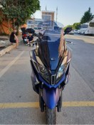 Resim Motocam Kymco Downtown 250i Siperlik Ön Cam 2016 2024 Model 78cm Açıkfüme Renkli 4mm Uzun Cam 