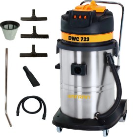 Resim Safran Sanayi Tipi 3 Motorlu Islak & Kuru Süpürge 3600W | Full Aparatlı Dwc 723 