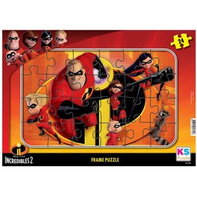 Resim Nessiworld INC 704 Incredibles 2 Frame Puzzle 24 Parça 