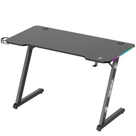 Resim Viyero Armor GD-12002E-2 BLK Z Ayak RGB Karbon Fiber E Spor Oyuncu Masası 