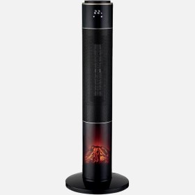 Resim Kasaplus Voltomat 2000w Led Alev Efektli Seramik Fanlı Isıtıcı Alev Görünümlü Elektrikli Isıtıcı 