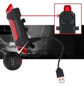 Resim ZHL Tools Zhltools USB Şarj Edilebilir Bisiklet LED Lamba 