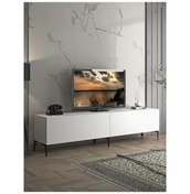Resim Wood'N Love Vega Premium 200 Cm Geniş Dolaplı Metal Ayaklı Tv Üni (533004034) 