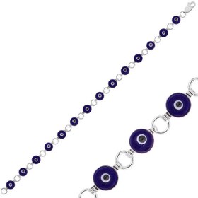 Resim Silver Evil Eye Women's Bracelet 