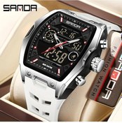 Resim Sunshine022 Ofns Erkek Spor Saati Beyaz Adımsayar Pusula Metronom Alarm Dijital Ekran Nylon Kordon Diğer 