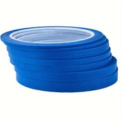 Resim 8 adet NCIBUIN Mavi Boyacı Bantı - Tırnak Sanatı, El İşleri, Sprey Maskeleme & Moda Tasarımı için İdeal - 2mm'den 10mm'ye Kadar Genişlikler, Her Rulo 25m - Plastik, Ahşap, Cam, Metal Yüzeylerde Çok Yönlü, Hassas Maskeleme|Yaratıcı Bantlama|Kağıt Maskeleme Bantı, NCIBUIN 