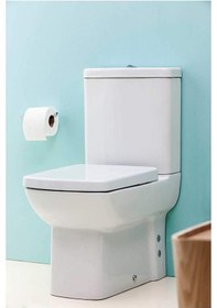 Resim Creavit Lara Duvara Sıfır Klozet + Yavaş Kapanır Kapak + İç Takım Set 