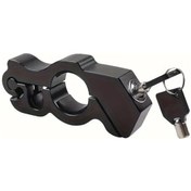 Resim Hightower Siyah 1 Adet Çok Amaçlı Dayanıklı Motosiklet Kilidi Anahtarlı Kilit Hırsızlık Önleyici Kompakt Taşınabilir 