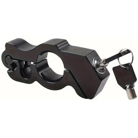 Resim Hightower Siyah 1 Adet Çok Amaçlı Dayanıklı Motosiklet Kilidi Anahtarlı Kilit Hırsızlık Önleyici Kompakt Taşınabilir 