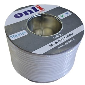 Resim Onli RG6U6 112TEL 100 Metre Beyaz Anten Kablosu 