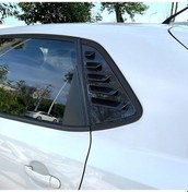 Resim Vw Polo Mk6 Kebelek Cam Vizörü 2018+ Parlak Siyah Plastik İthal 