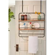 Resim Abronya Banyo Askısı Kapı Arkası Askılık Metal Askılık Raflı Askılık 
