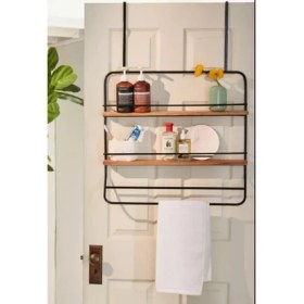 Resim Abronya Banyo Askısı Kapı Arkası Askılık Metal Askılık Raflı Askılık 