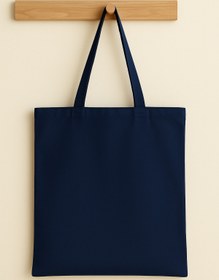 Resim SADEN HOME LACİVERT HAM BEZ CANTA , 35X40 CM PLAJ CANTASI 