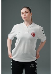 Resim Hummel Armin Milli Takım Bebe Yaka Tişört Beyaz 