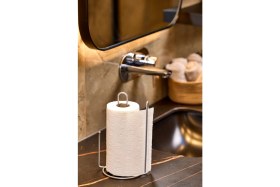 Resim Edora Home 4'lü Gümüş Servis Sunum Seti, Peçetelik, Kağıt Havluluk, Ekmeklik Makrome, Nihale - Metal Paslanmaz 