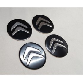 Resim Citroen 55mm Yapıştırma Arma Sticker Jant Göbeği Arması 4 Adet 
