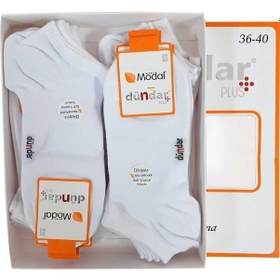 Resim Dündar Çorap Modal Plus Patik Çorap Dikişsiz / Soft Yıkama / Kokulu 12 Çift Kadın 001 