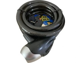 Resim T. Concept Dayanıklı Çelik Halat Anahtarlı Bisiklet Kilidi Siyah 12X180 