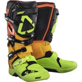 Resim Leatt 5.5 Flex Lock Motosiklet Bot Cıtrus Renkli Su Geçirmez Koruma ve Konfor 