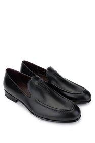 Resim Valentino Erkek Hakiki Deri Siyah Klasik Ayakkabı 