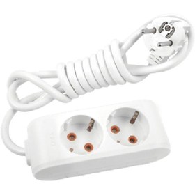 Resim VİKO Multilet İkili Priz Topraklı Kablolu Ç.K. 3 Mt 90113203 