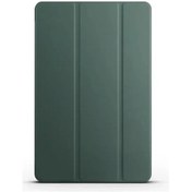 Resim Akıllı Kılıf İçin Lenovo Tab M11 11 "2024 Tb330fu İnce Stand Üç Katlı Dark Green Tab M11 11 İnch Arka Kapak 