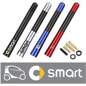 Resim Akıllı 3-kırmızı İçin-12 Cm Karbon Fiber Çatı Radyo Araba Anteni Gelişmiş Sinyal Anteni Akıllı Eq Fortwo Forfour 453 45 