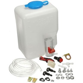 Resim Xindoker 12v Cam Temizleme Pompalı Tank Seti, 1.8l Hacimli, 175x125x90mm, Klasik Araçlar Ve Deniz Uygulamaları İçin 