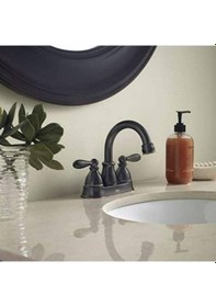 Resim Ws84667brb Caldwell İki Kollu Yüksek Kavisli Banyo Musluğu, Akdeniz Bronzu, 1 Adet Açık Bej 