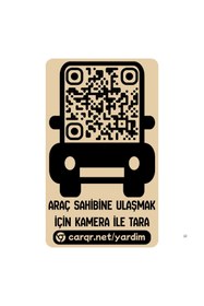 Resim carqr Akıllı Karekod Araç Park Numaratörü - Gizlilik Korumalı Yeni Nesil İletişim Kartı 