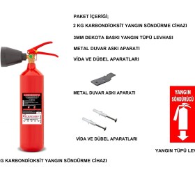Resim İnterform Interform 2 kg Cq2 Karbondioksit Yangın Söndürme Cihazı 