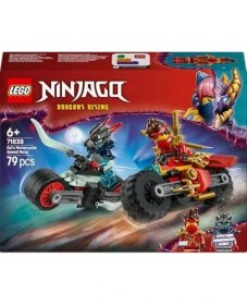 Resim Kai’nin Motosiklet Hız Yarışı 71838-6 Yaş Üzeri Kız ve Erkek Çocuklar Için Kai'nin Yarış Motosikleti ile Ifrit Motosikleti ve 2 Minifigür Içeren Yaratıcı Oyuncak Yapım Seti (79 Parça) 