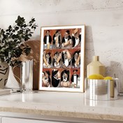 Resim 1pc Art Deco Klasik Çağdaş Tarz Çerçevesiz Kanvas Tablo Baskısı, Vintage Guy Buffet Mükemmel Martini Yapımı Poster, Mutfak, Banyo, Oturma Odası, Yatak Odası, Restoranlar, İç Mekan Duvar Süslemeleri için Moda Temalı Mürekkep Sanatı 