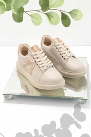 Resim Bambi Bej Kadın Sneaker K01179086109 