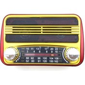 Resim RT-310BT Bluetooth FM Radyo USB Ve TF Kart Destekli Şarjlı 13 cm Nostalji Müzik Kutusu 