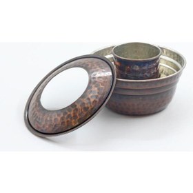 Resim El Yapımı Çekiç Dövmesi Ehli Keyf %100 Saf Bakır Bakır 