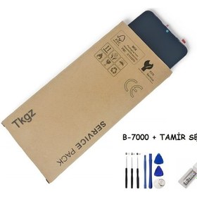 Resim Tkgz Xiaomi Redmi 9c Lcd Ekran Dokunmatik Service Pack + B-7000 + Tamir Seti 