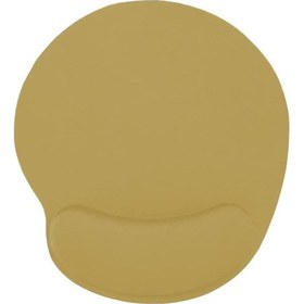 Resim Bej Bilek Destekli Ergonomik Jel Kaymaz Taban Mouse Pad 