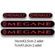 Resim Megane 3d Damla 4'lü Oto Sticker Set 2 