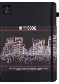 Resim Sakura Sketchbook Sert Kapak Siyah Eskiz Çizim Defteri A4 140 G 